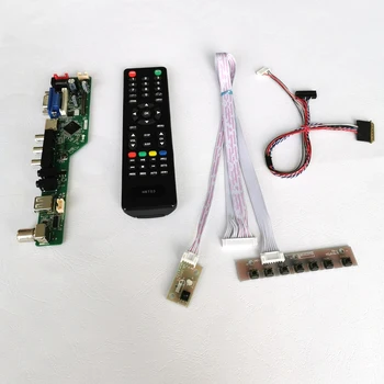 

For LP156WH2 series WLED notebook PC LVDS 40Pin Audio HDMI VGA USB RF Remote 1366*768 15.6" screen controller drive card DIY kit