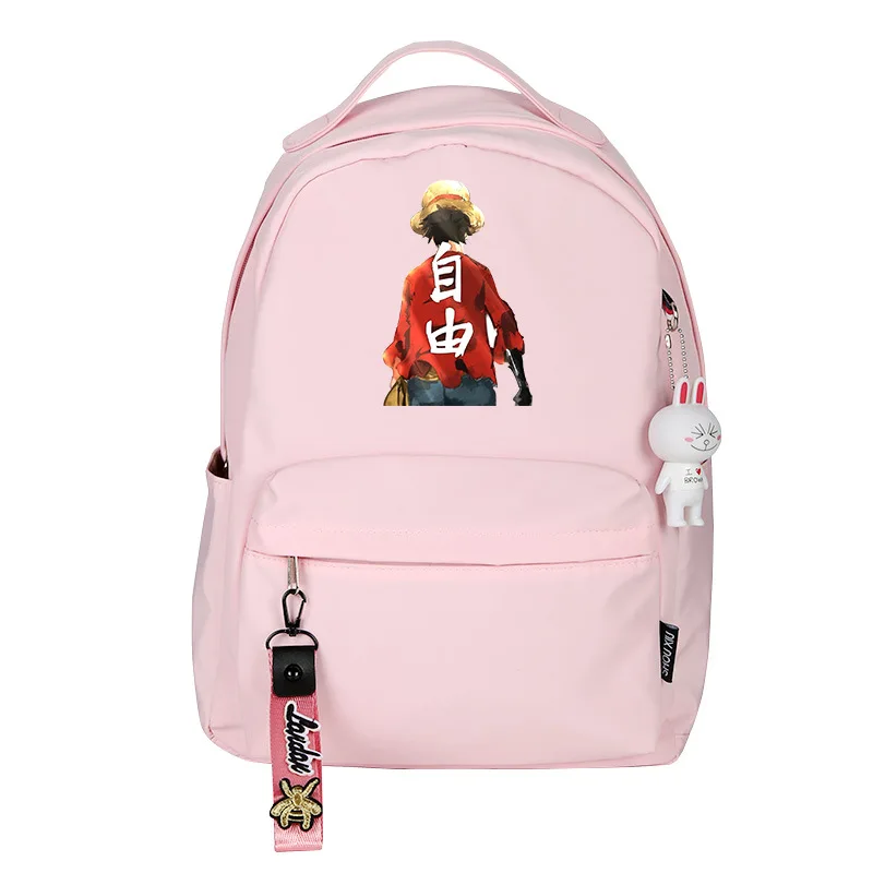 One piece Luffy Freedom Shadow Водонепроницаемый женский рюкзак аниме Bookbag Нейлон девушки школьные сумки ноутбук Rugzak розовые сумки на плечо