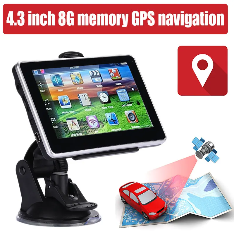 

4.3 inch 8G memory portable GPS navigation