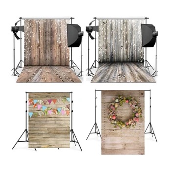

Retro Wooden Board Planks Texture Photography Backgrounds Studio Video Photo Background Backdrop Cloth Props For Food