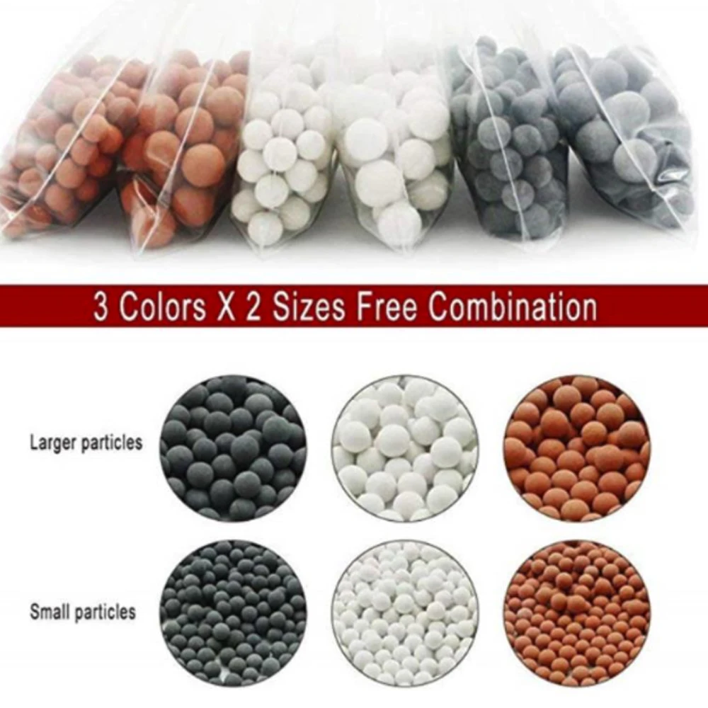 

3 Bags Energy Beads Hand-Held SPA Saving Water Shower Head Handheld Tool Bathroom Home &Amp; Living Bead Health Care Pressurize