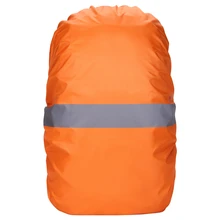 Оранжевый цвет, чехол для рюкзака со светоотражающей полоской, женская и мужская водонепроницаемая сумка, дождевик для велоспорта, кемпинга, туризма, альпинизма