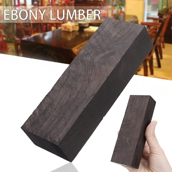 

African Rare Blackwood Block Ebony Lumber Crafts Wood Material DIY Blank Crafts Knife Handle Timber Hobby Tool Ebony Lumber