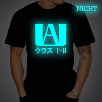 

Summer Luminous Anime My Hero Academia T Shirt Men Women Harajuku Streetwear LOVER Print T-shirt Cotton O Neck Tee Tops Clothes