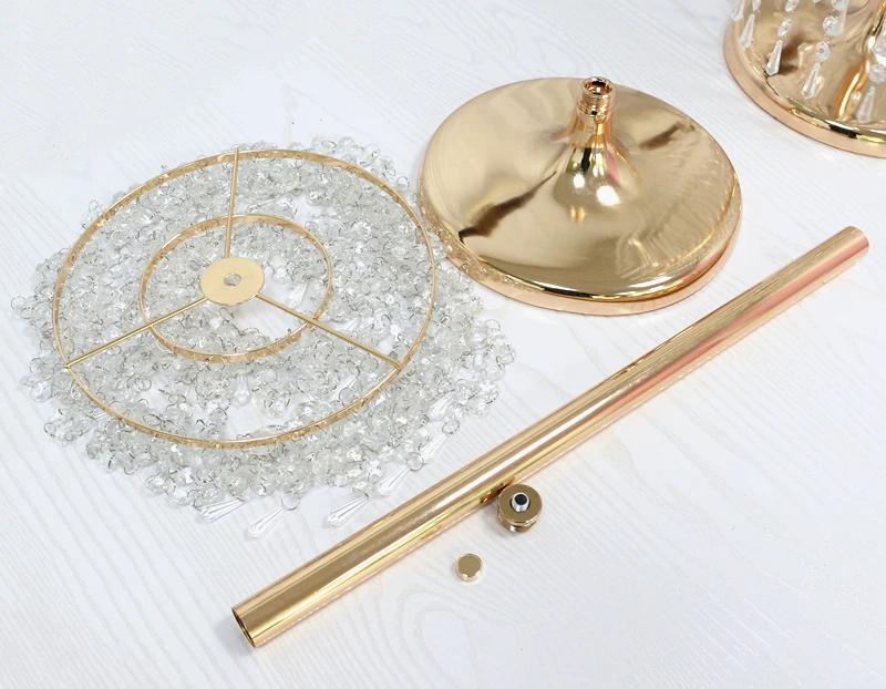 JAROWN Wedding Ferris Wheel Crystal Beads Acrylic Beads T Stage Road Lead Weddings Main Table Center Piece Flower Stand Home Decorative (4)