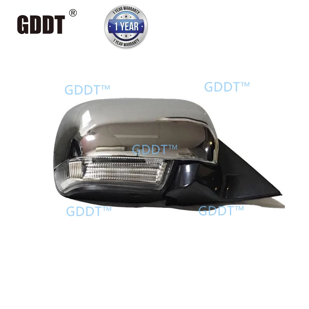 10 Wires Parking Glass for Pajero V97 V93 Side Mirror for Shogun V87 Rear view with Turning Signal Lamp for Montero V98 Chrome