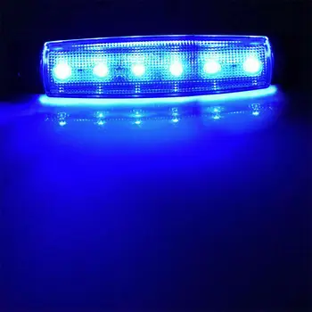

6 LEDs Courtesy Light 12V-DC Waterproof PC Lens ABS Shell 10pcs Cabin Deck