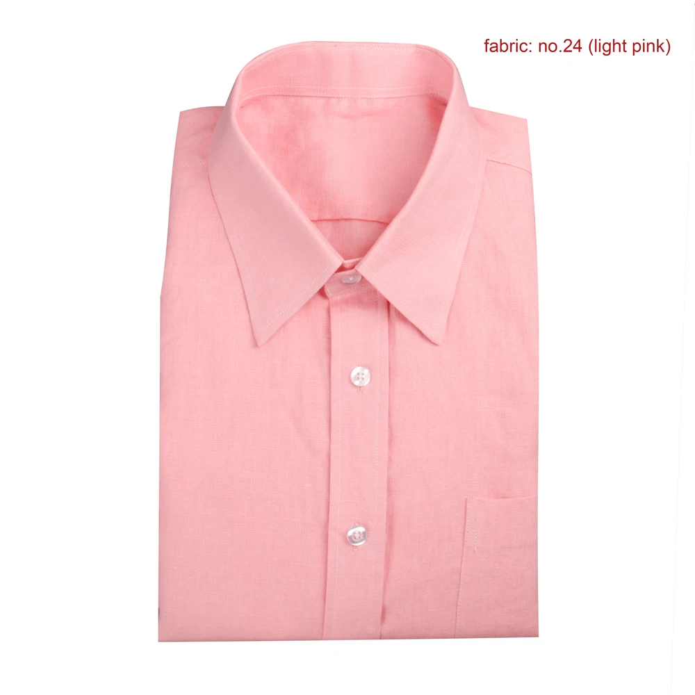 Summer White Linen Shirts Men Linen Shirt Tailor Made Dress Shirts Custom Fit Shirt Men Slim Fit Men's Linen Shirts Long Sleeve