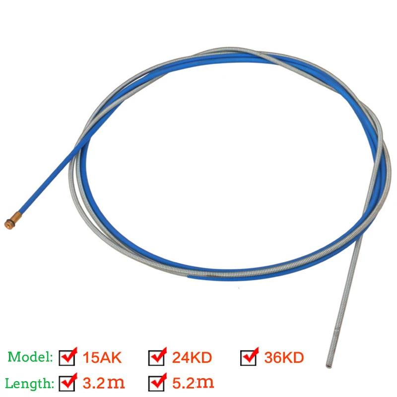 1pcs Binzel 15AK 24KD 36KD Torch/Gun Consumables 3.2M 5.2M MIG Wire Feed Tube for the Welding Machine | Инструменты