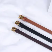 Retro Women's Stylish suits Elasticity Thin Belts Adjustable Distressed Belts Decorative Belts All-match Clothing Accessories