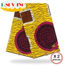 Анкара африканская вощеная ткань принтом 12 ярдов хлопок настоящий голландский воск Гана нигерийский стиль для шитья африканские платья одежда 20