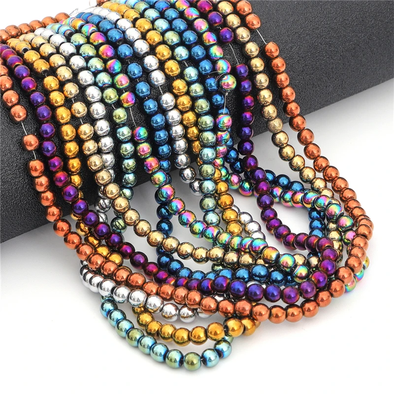 2/3/4/6mm Natürliche Stein Multicolor Runde Hämatit Lose Spacer Perlen für Ohrring Halskette Armband DIY Schmuck Machen – Detail 8