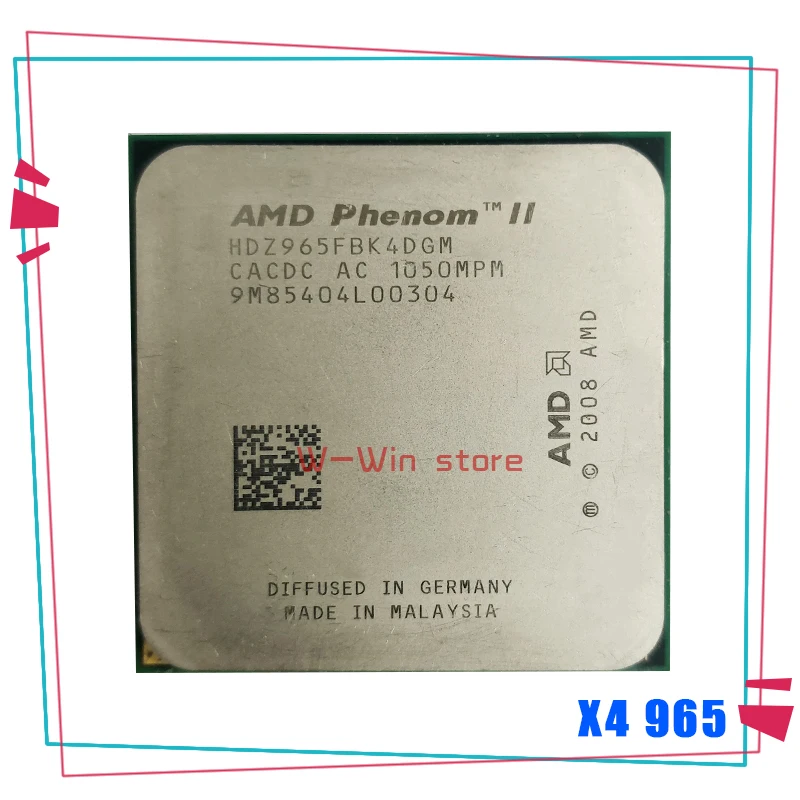 Четырехъядерный процессор AMD Phenom II X4 965 3 4 ГГц HDZ965FBK4DGM разъем AM3 | Компьютеры и офис