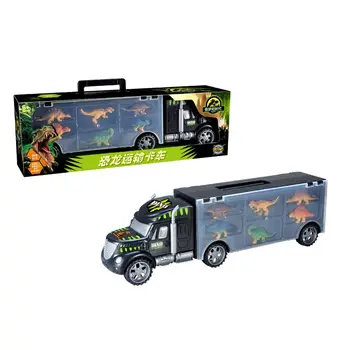 

Dinosaur Truck, Transport Car Carrier Truck Toy with 6 Dinosaurs Toys Inside P31B