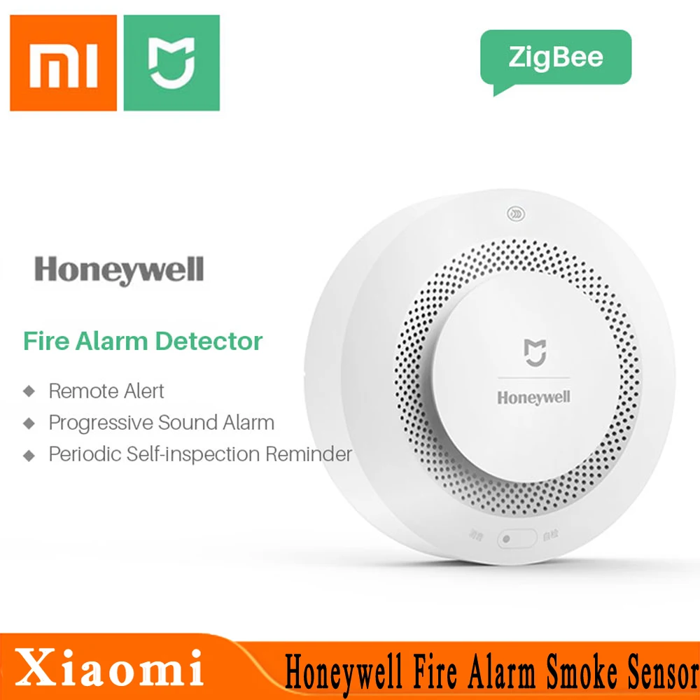 Датчик дыма Xiaomi Mijia Honeywell пожарная сигнализация детектор газа работает с
