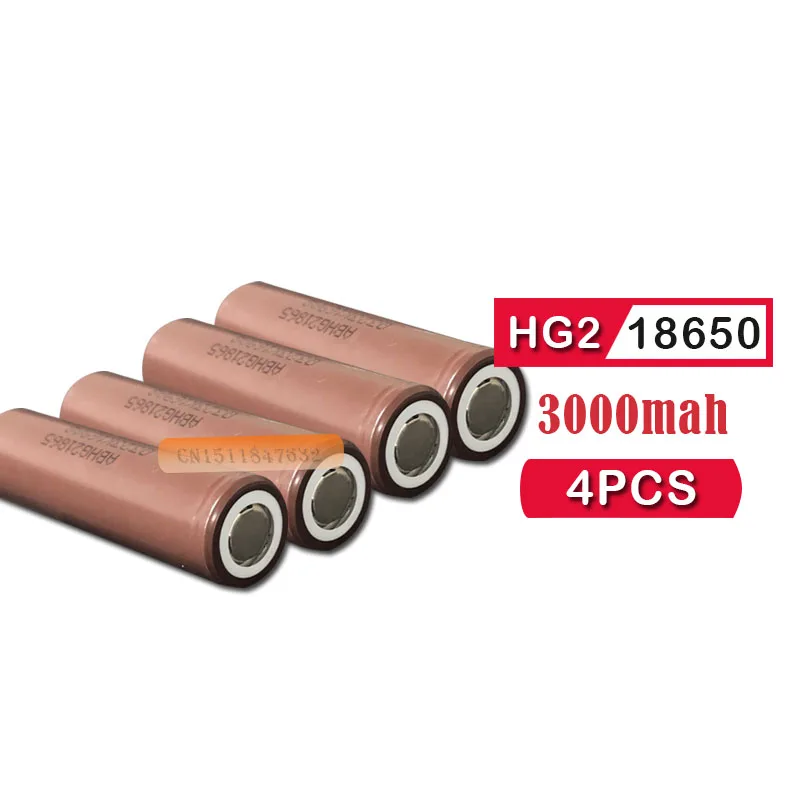 Eastfire 4 шт./лот для LG HG2 18650 аккумулятор 3000 мАч 3 6 В Макс разряд 20 А отдельная батарея