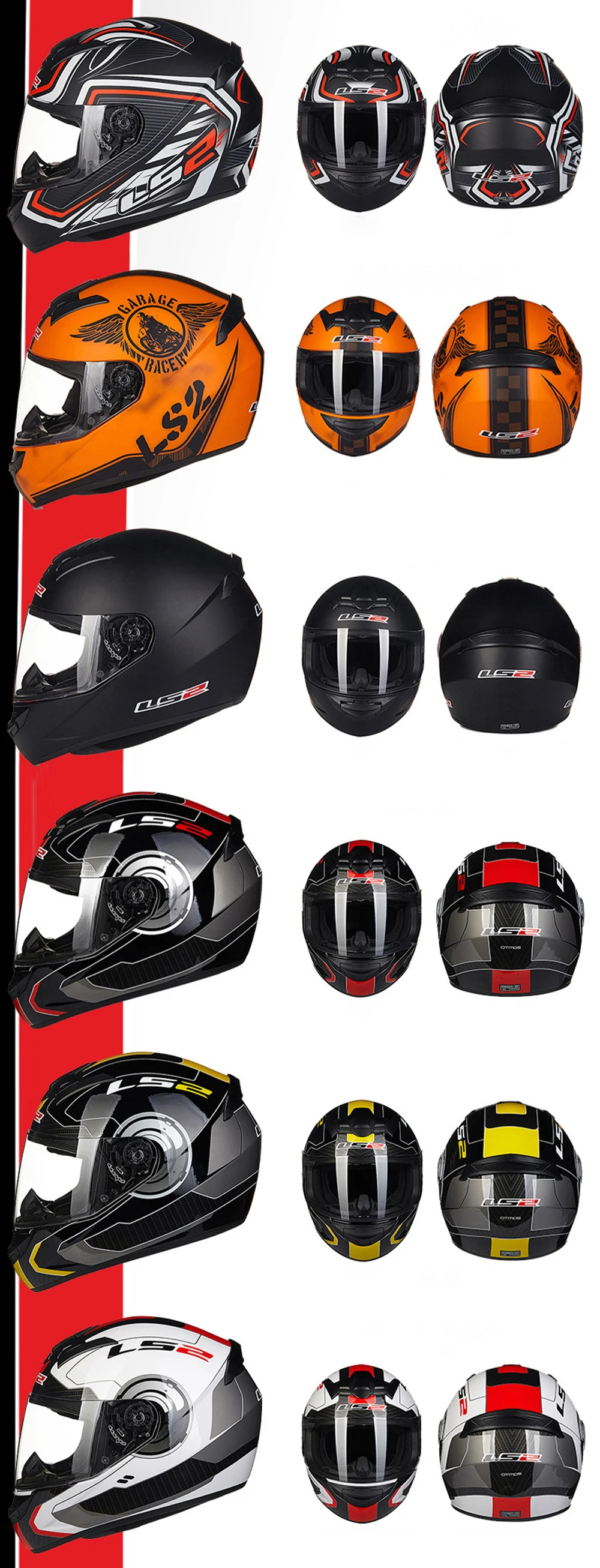 Новинка, LS2, FF352, полное лицо, мото, rcycle, шлем для мужчин и женщин, гоночный способ, LS2, casco, мото шлемы, capacete, LS2, moto rcross, шлем