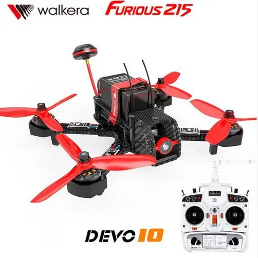 Квадрокоптер гоночный Walkera Furious 215 RTF Witith DEVO 10 передатчик камера 600TVL F3 управление