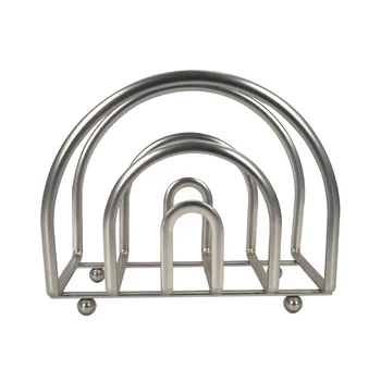 

Vertical Stand Tissue Collection Home Cutting Board Rack Table Non-Slip Decor Kitchen Storage Napkin Holder Iron Basics