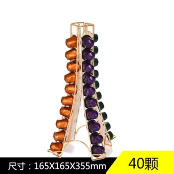 

2020 Practical Coffee Capsule Holder Tower Stand For 40 Nespresso Capsules Storage New capsulas nespresso Coffee Pod Holder