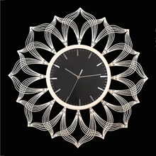 Роскошные Металлические настенные часы современный дизайн гостиной украшения из акрила большие часы железная художественная Стена домашние декоративные часы бесшумные 60 см