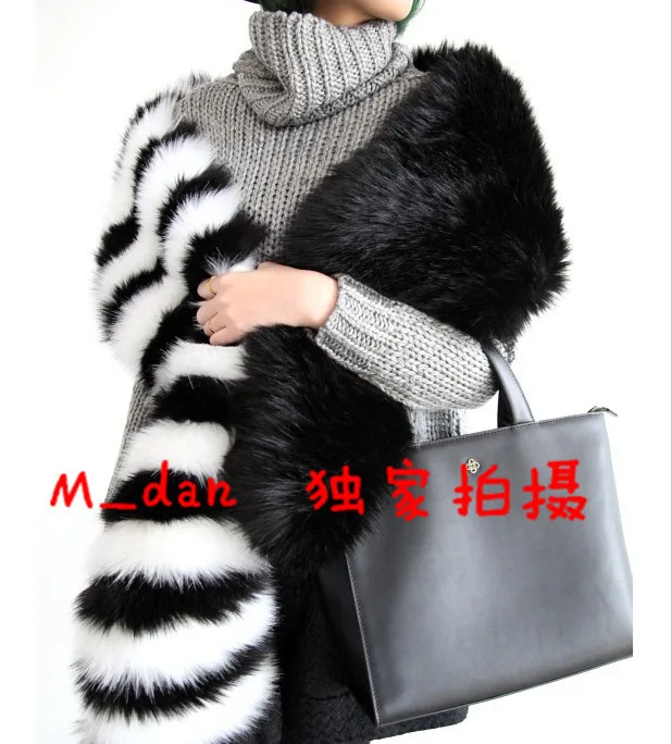 AYYival European American Runway Women Pashmina Scarves Gothic Sexy Color Block Faux Fur Galaxy Celeb Scarves YY996
