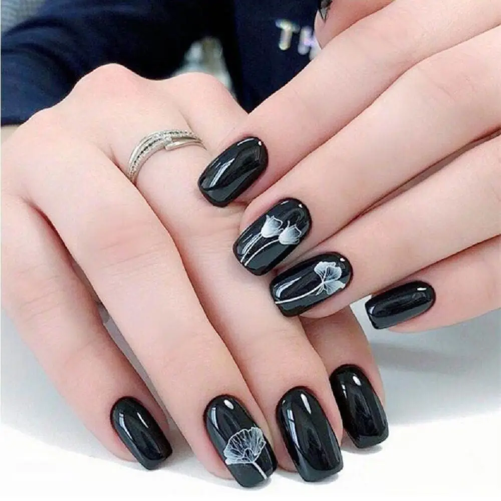 

1 Sheet 3D Embossed Nail Sticker Flower Adhesive DIY Manicure Slider Nail Art Tips Decorations Decals