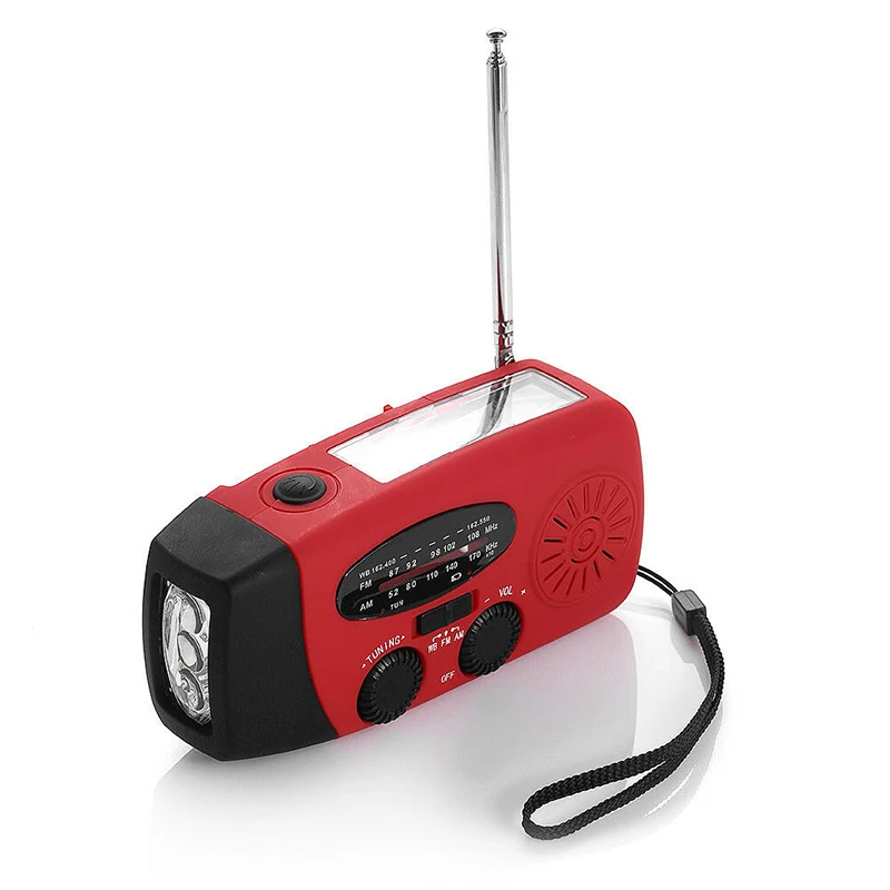 Портативный солнечной энергии AM/FM/WB Многофункциональный Водонепроницаемый