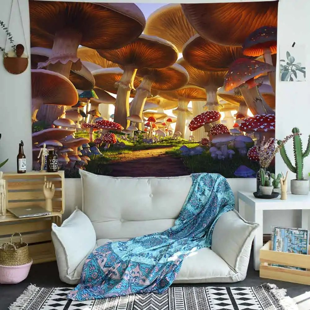 Simsant милые животные Олень горный гобелен красочные природы леса растений