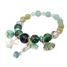 W006, BIGBING, ювелирное изделие, модная Морская звезда, ракушка, подвеска, хрустальные бусины, женский браслет, модный браслет, модное ювелирное изделие