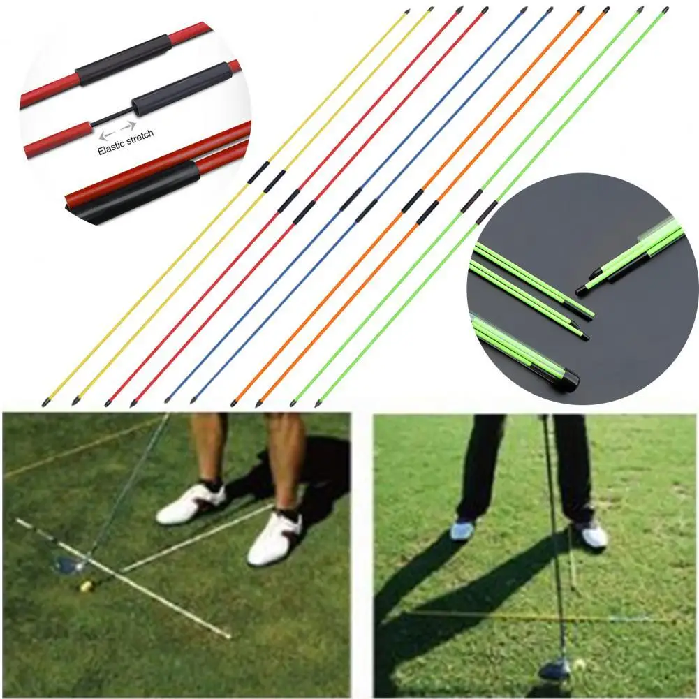 2 шт./компл. стержней для настройки гольфа многоцветные двухсекционные стержни из