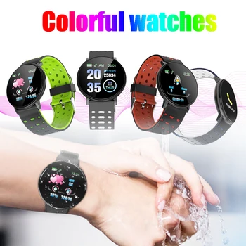 

Watch Silicone Strap Fitness Tracker Gift Blood Pressure Monitor Calorie Call Reminder Heart Rate For IOS Android Smart Bracelet