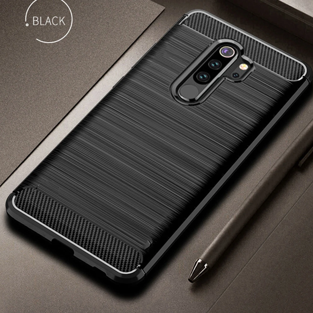 

For Xiaomi Redmi Note 8 Pro Case Carbon Fiber Cover 360 Full Protection Phone Case For Redmi Note 8 Cover Shockproof Bumper