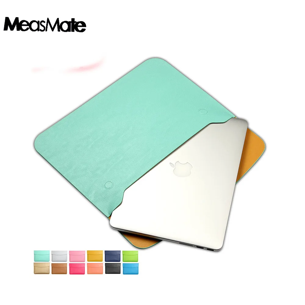 

Fashion PU Leather Notebook Sleeve Bag Protector Case for Mac book 11" 12" 13" 14' 15" Macbook Air Pro Laptop Carry Bag