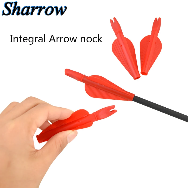 ID8mm Arrow Nock Overall Arrow Tail Plastic High Quality Nock and Vanes