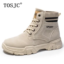 TOSJC; модные мужские военные ботинки-дезерты; Рабочая обувь в армейском стиле; Повседневная ковбойская обувь для мужчин; армейские ботинки на шнуровке ручной работы