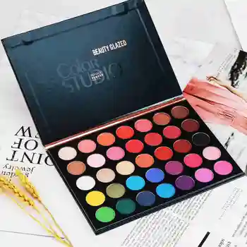 

35 Colors Makeup Matte Eyeshadow Palette Shimmer Highlight Long Lasting Makeup Eye Shadow Palette