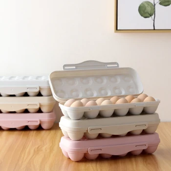 

12/18grid Egg Tray Holder Storage Box Refrigerator Crisper Storage Container Home Storage Organization Egg Dispenser Storage Box
