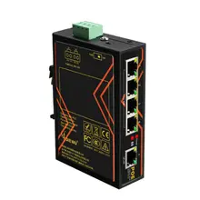 5 Ports POE switch 10/100Mbps Industrial grade Fast Ethernet Switch DIN Rail Type Network switch