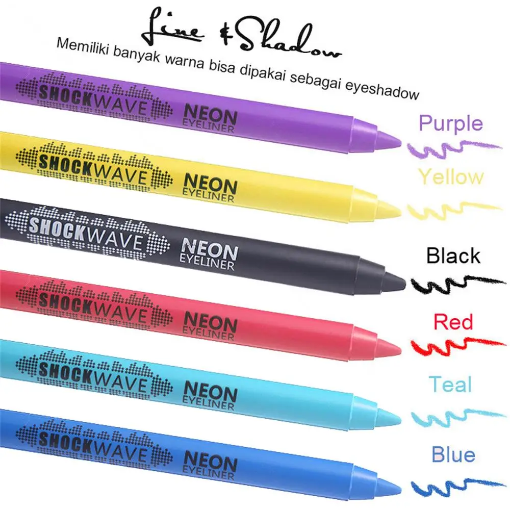 Новинка привлекательная матовая неоновая подводка для глаз быстросохнущая