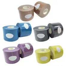 Горячая Распродажа, кинезиологическая лента, износостойкая кинезиологическая лента, повязка, спортивный фитнес-ролл, хлопок, эластичная клейкая штамм-палка