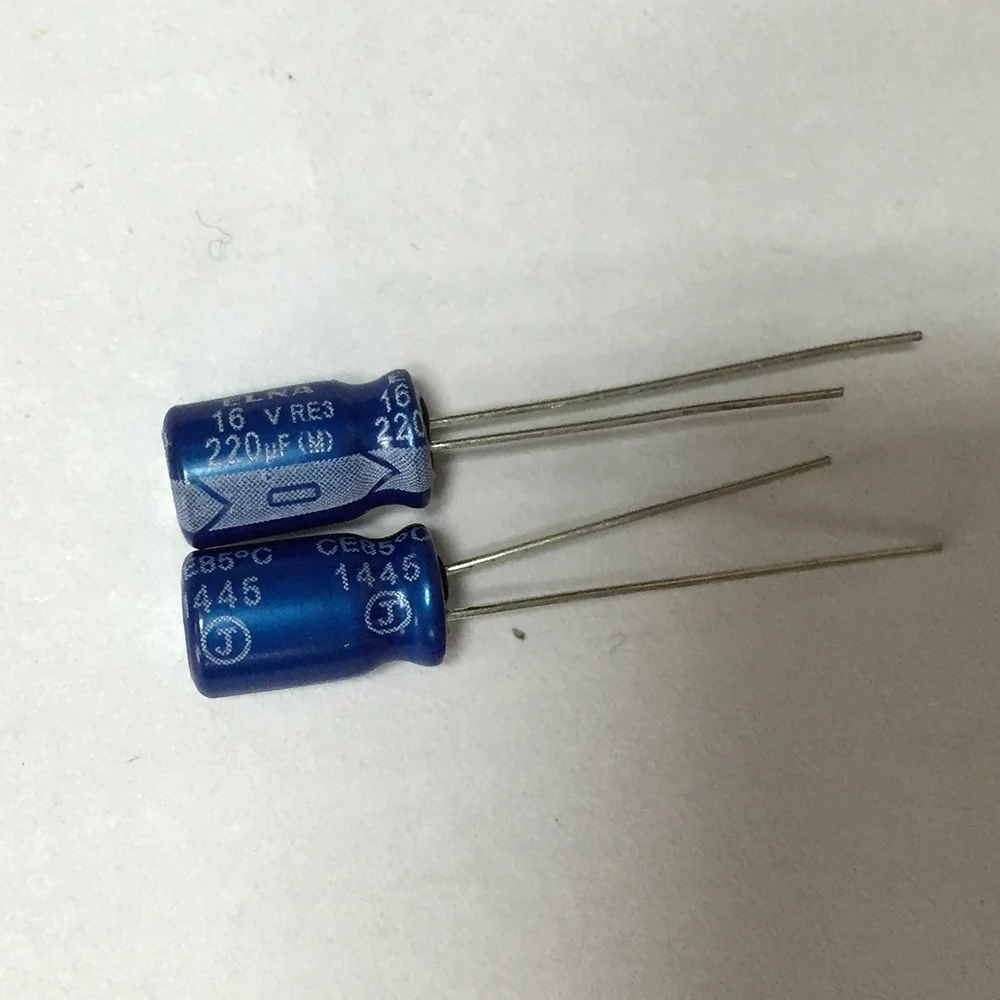 Diymore 10 шт./лот алюминиевый электролитический конденсатор RE3 16V 220μF емкость 6,3*11 мм 16V220μF ELNA аудио конденсатор