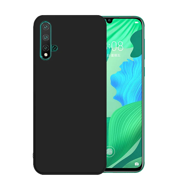 Для huawei Nova 5T 5 Pro 5i 4 4E 3i 3 3ESoft TPU чехол Силиконовый противоударный чехол с защитой от царапин - Цвет: Черный