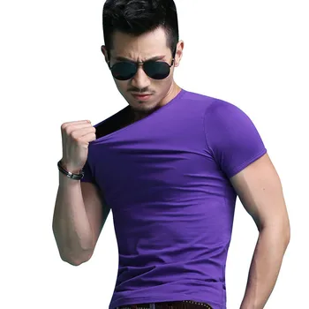 

2201-Men's short-sleeved t-shirt summer printed clothes slim