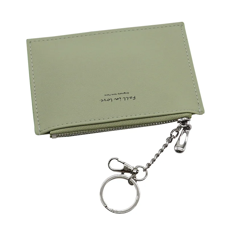 

Fashion New PU Leather Men Women Slim Mini Money Credit Card Holder Coin Pocket Organizer Keyring Bus Card Protector Case Wallet