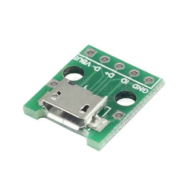 5pcs Mirco USB to DIP Adapter 5pin Female Connector B Type PCB Converter 