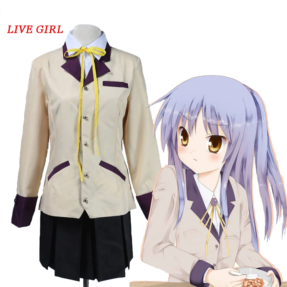 Бесплатная доставка костюм для косплея из аниме Ангел|cosplay costume|kanade tachibana cosplayanime