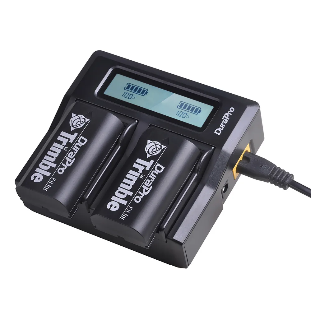 2 шт. 2600 мАч 54344 Батарея Akku емкостью+ быстрое LCD Dual charger для Trimble 5700,5800, R6, R7, R8, TSC1 gps приемник батареи