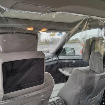 

Car Protective Cover Film Isolation Transparent PVC Curtain Car Seat Protection Plastic Taxi Anti-fog Self-adhesive Curtains