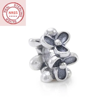 

TIF 100% 925 sterling silver DIY beads with mushroom shape, suitable for original Pandor charm bracelet accessories